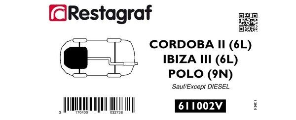 RESTAGRAF Clipssats, karosseri 611002V RESTAGRAF 611002V Clipssats, karosseri