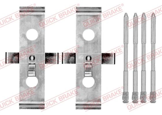 QUICK BRAKE Piederumu komplekts, Disku bremžu uzlikas 109-0136 QUICK BRAKE Piederumu komplekts, disku bremžu uzlikas SKODA 109-0136