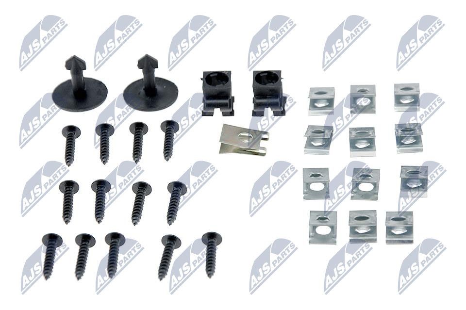 NTY Kinnitusklippide komplekt, kere EZC-AU-035 Sirm, udutuled Audi 8R EZC-AU-035 NTY