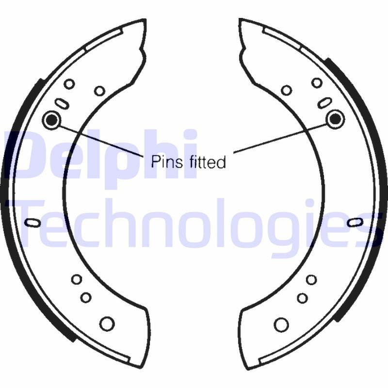 DELPHI Bremsbackensatz LS1072 LS1072 Bremsbeläge für Trommelbremsen DELPHI LAND ROVER Kosten