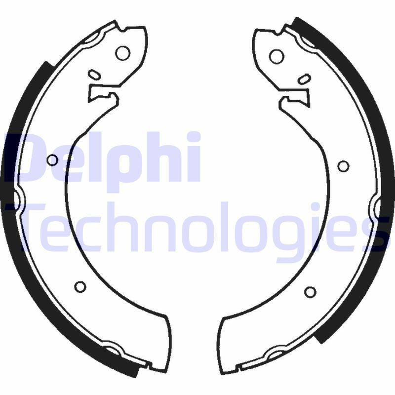 DELPHI Brake Shoe Set LS1179 DELPHI LS1179 genuine RENAULT Trafic I Platform/Chassis (P6) brake shoes price