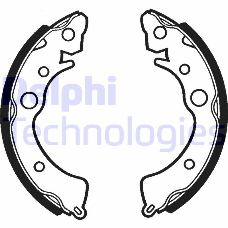 DELPHI Σετ σιαγόνων φρένων LS1288 DELPHI LS1288 Σετ σιαγόνων φρένων Honda Civic Sedan τιμες