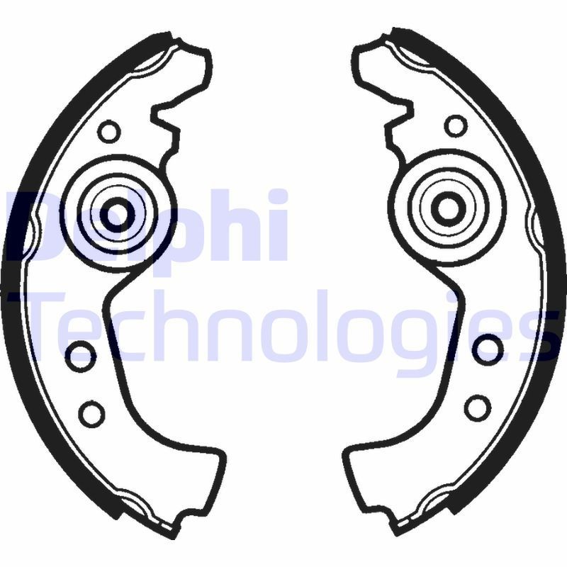 DELPHI Bremsebakkesæt LS1290 DELPHI LS1290 Bremsesystem FIAT 147 Hatchback 1983