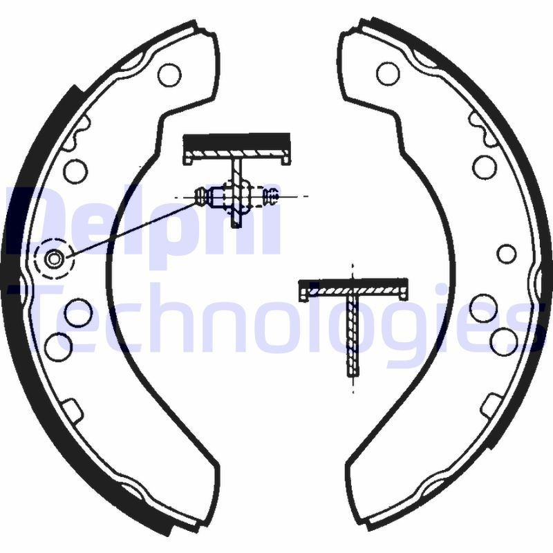 DELPHI Kit ganasce freni LS1311 DELPHI LS1311 Ganasce MORGAN Roadster Cabrio originali prezzo