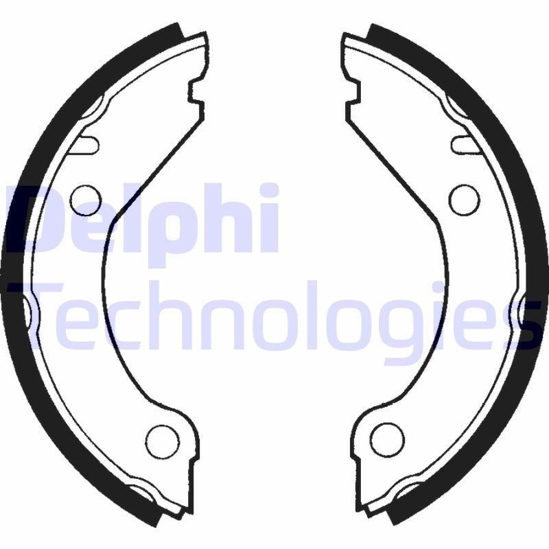 DELPHI Bremsebakkesæt, parkeringsbremse LS1375 DELPHI LS1375 Bremsebakkesæt, parkeringsbremse VOLVO S90 II (234) T8 Plug-in Hybrid AWD 407 HK 2020