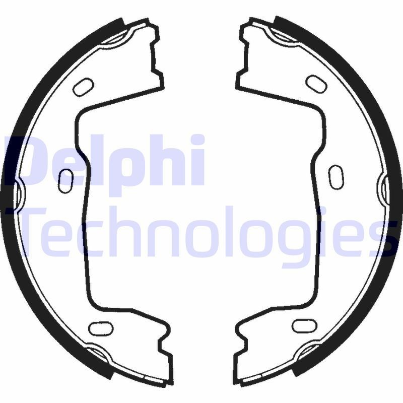 Piduriklotside komplekt, seisupidur DELPHI LS1381 DELPHI LS1381 Piduriklotside komplekt seisupidur eesmine ja tagumine Chevrolet AVEO 2007