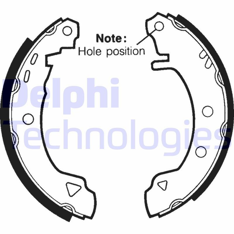DELPHI Sada brzdových čeľustí LS1402 DELPHI LS1402 Brzdové čeluste Express Pickup cena