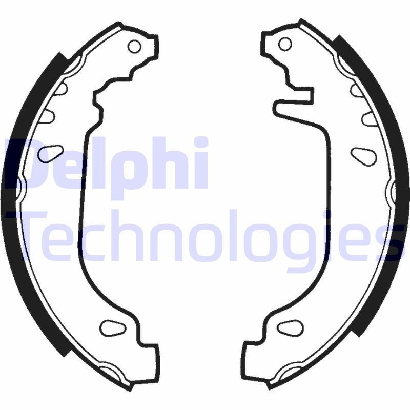 DELPHI Piduriklotside komplekt LS1404 DELPHI LS1404 Trummelpidur RENAULT 21 originaal