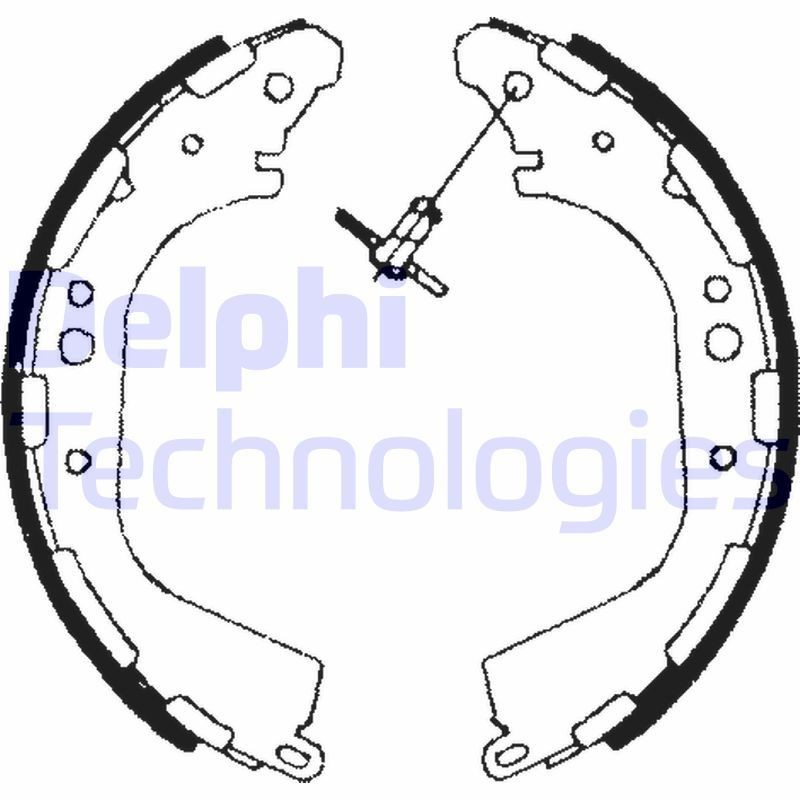 DELPHI Bremsbackensatz LS1709 Bremsbacken DELPHI Chevrolet CORVETTE LS1709