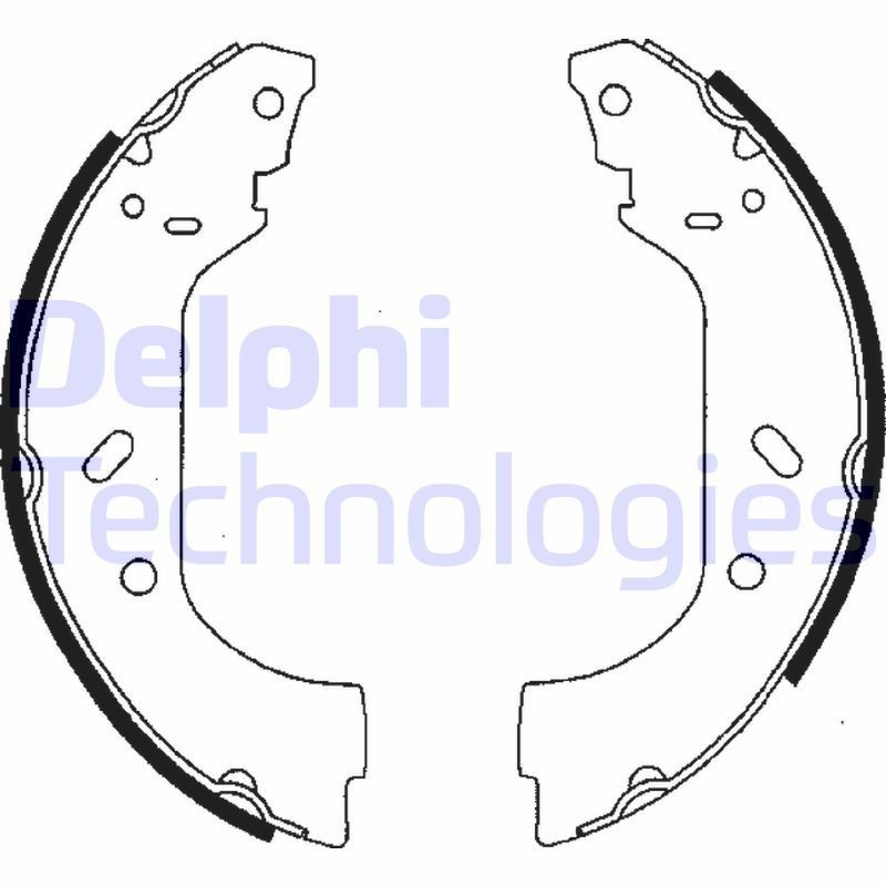 DELPHI Bremsensatz, Trommelbremse LS1715 Trommelbremsen-Set DELPHI Mazda 626 LS1715