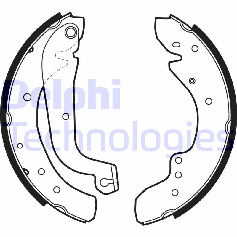 DELPHI Remschoenset LS1726 DELPHI LS1726 Trommelrem Renault TRAFIC goedkoop