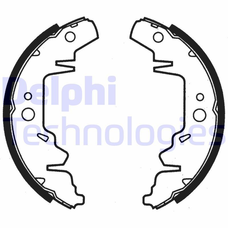 Jarrukenkäsarja DELPHI LS1814 CHRYSLER VOYAGER 2007 Jarrukenkä DELPHI LS1814