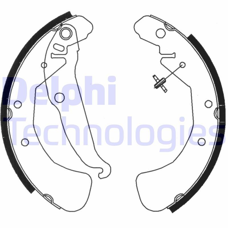 DELPHI Brake Shoe Set LS1829 DELPHI LS1829 OPEL Corsa F Hatchback brake shoe kits replacement