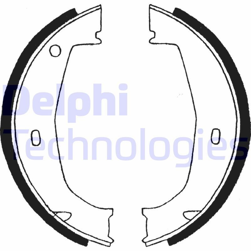 DELPHI Handbrake shoes LS1851 OPEL KADETT DELPHI handbrake shoes LS1851