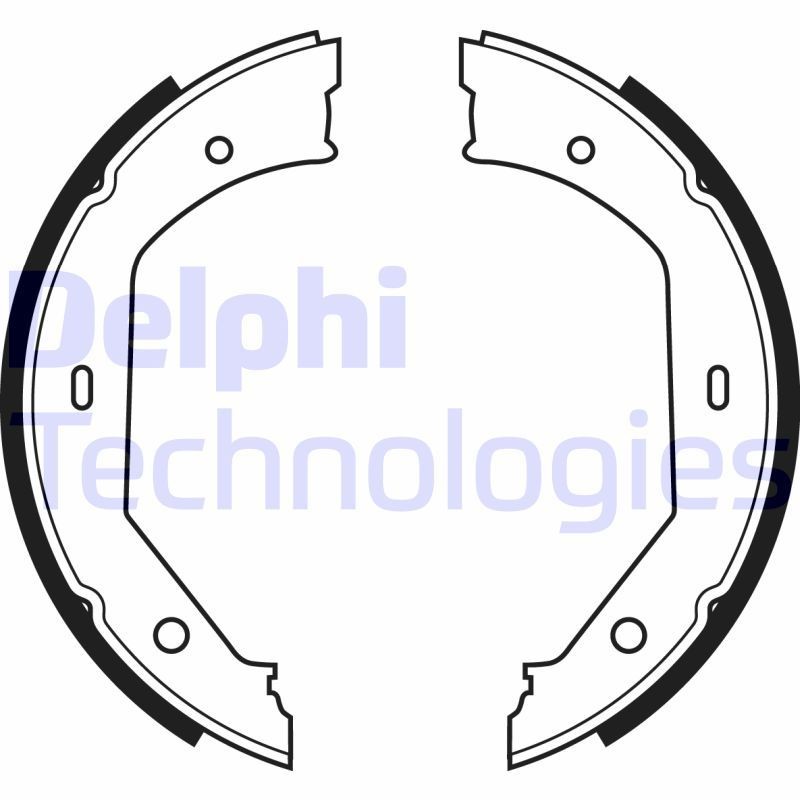 DELPHI Handbrake shoes LS1857 CITROЁN XANTIA DELPHI handbrake shoes LS1857
