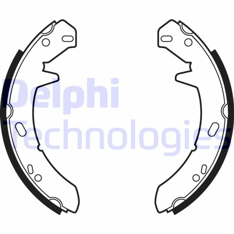 DELPHI Remschoenset LS1867 DELPHI LS1867 originele Trommelrem Range Rover I kosten