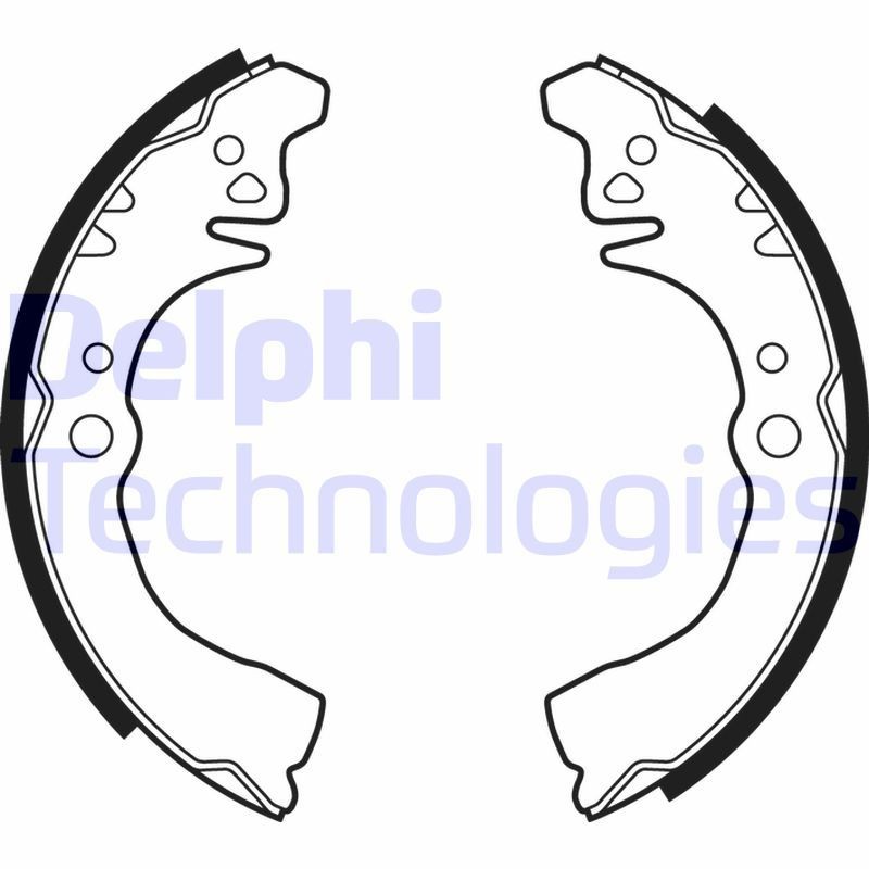 DELPHI Sada brzdových čeľustí LS1875 Sada brzdových čeľustí Daihatsu M1 LS1875 DELPHI