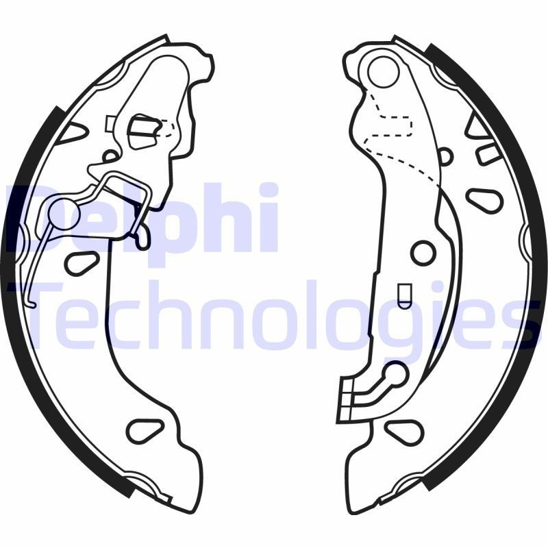 DELPHI Jeu de mâchoires de frein LS1926 DELPHI LS1926 Kit mâchoires de frein Fiesta 4 d'origine prix