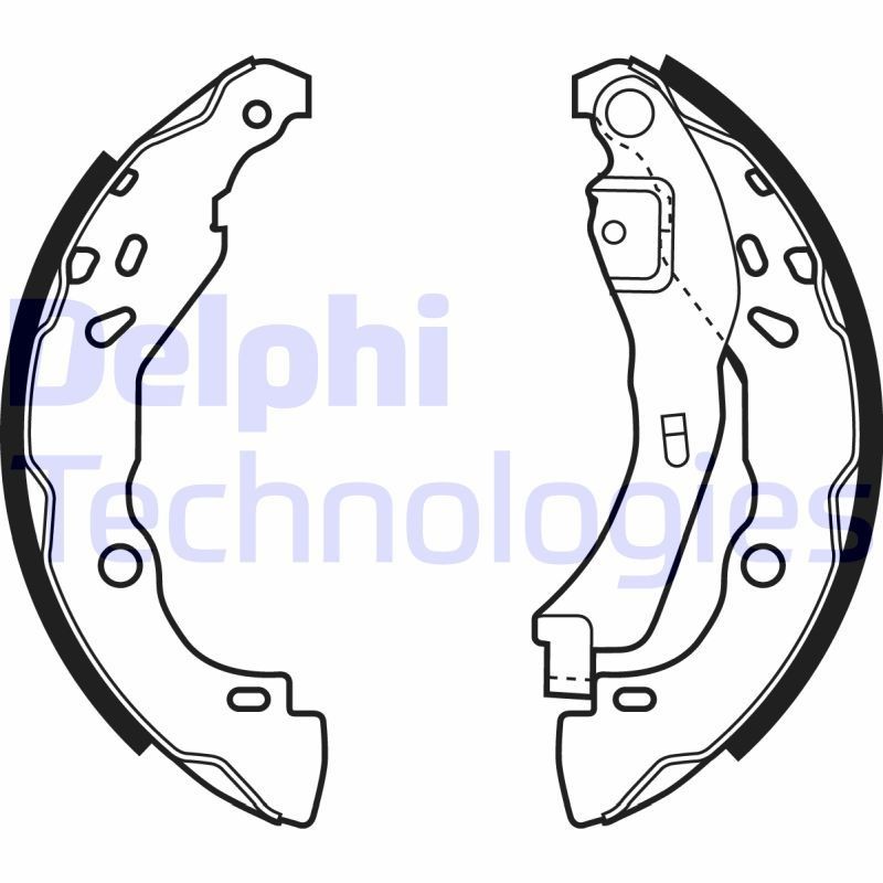Σετ σιαγόνων φρένων DELPHI LS1929 DELPHI LS1929 Σιαγώνες CITROËN JUMPY 2018