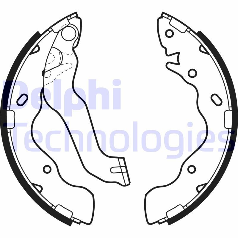 DELPHI Bremžu loku komplekts LS1953 Bremžu loku DELPHI GETZ LS1953 lēti