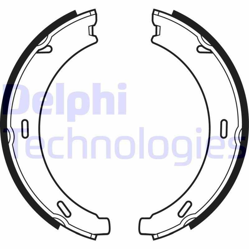 DELPHI Handbromsbackar LS1958 Byta Handbroms SLK R171 kostnad DELPHI LS1958