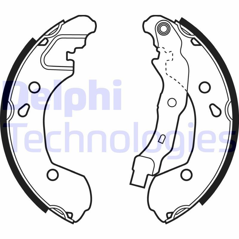 Piduriklotside komplekt DELPHI LS1965 DELPHI LS1965 Trummelpidur NISSAN TERRANO 2024