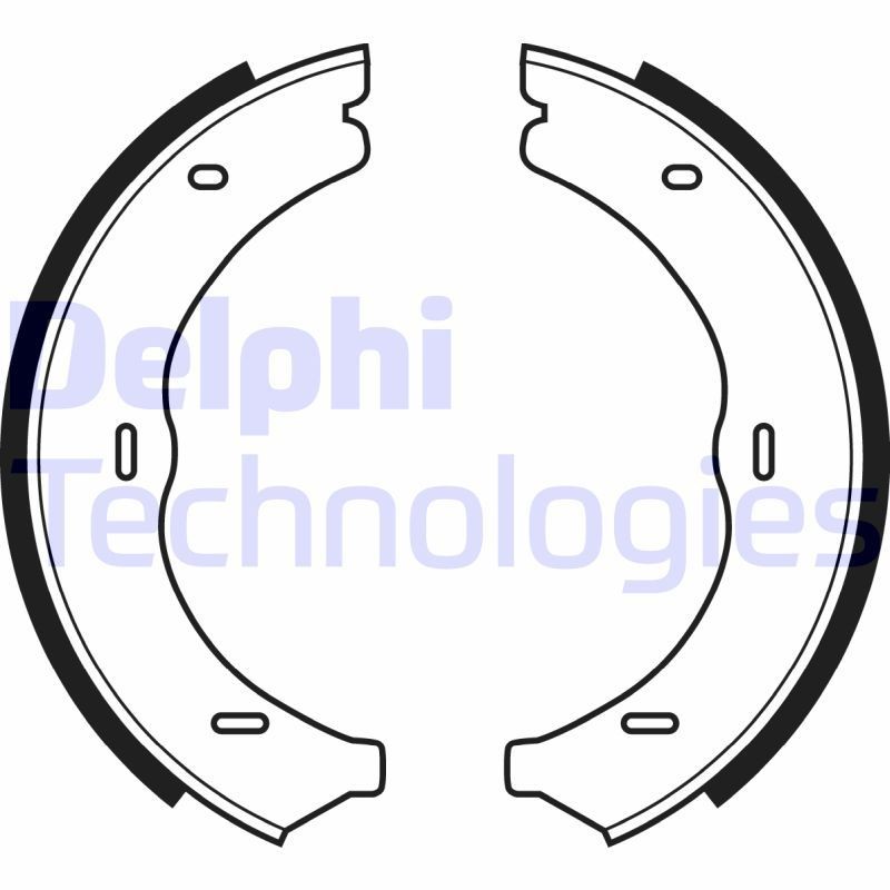 DELPHI Handremschoenen LS1967 DELPHI LS1967 Handremschoen set Mercedes Vito Mixto W639 originele prijs