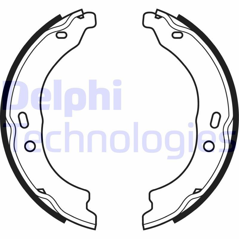 DELPHI Handbrake shoes LS1978 Opel KADETT DELPHI handbrake shoes LS1978
