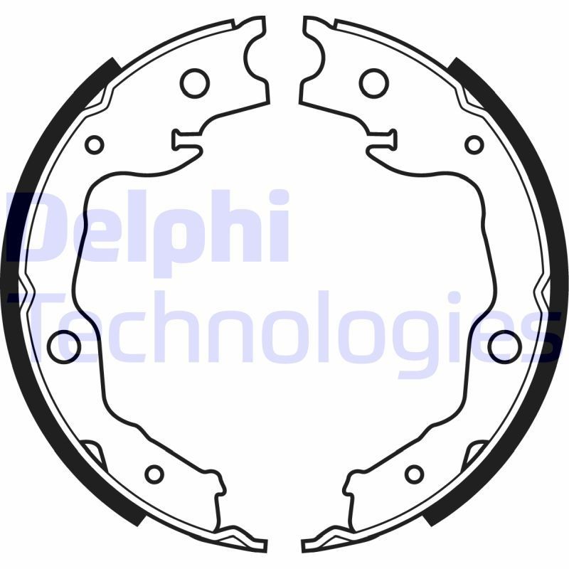 Handremschoenen DELPHI LS1999 DELPHI LS1999 Handremschoen set TOYOTA YARIS 2025