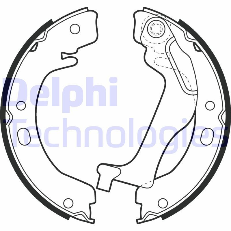 DELPHI Sada brzdových čeľustí LS2003 Sada brzdových čeľustí DELPHI Toyota LAND CRUISER LS2003