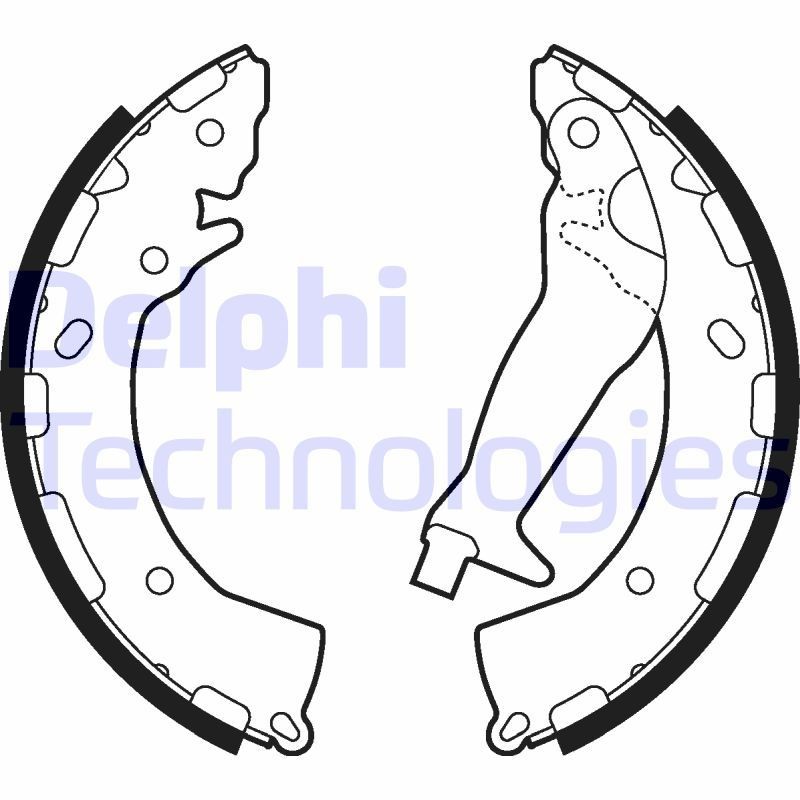 DELPHI Jeu de mâchoires de frein LS2010 LS2010 Kit mâchoires de frein HYUNDAI i20 DELPHI