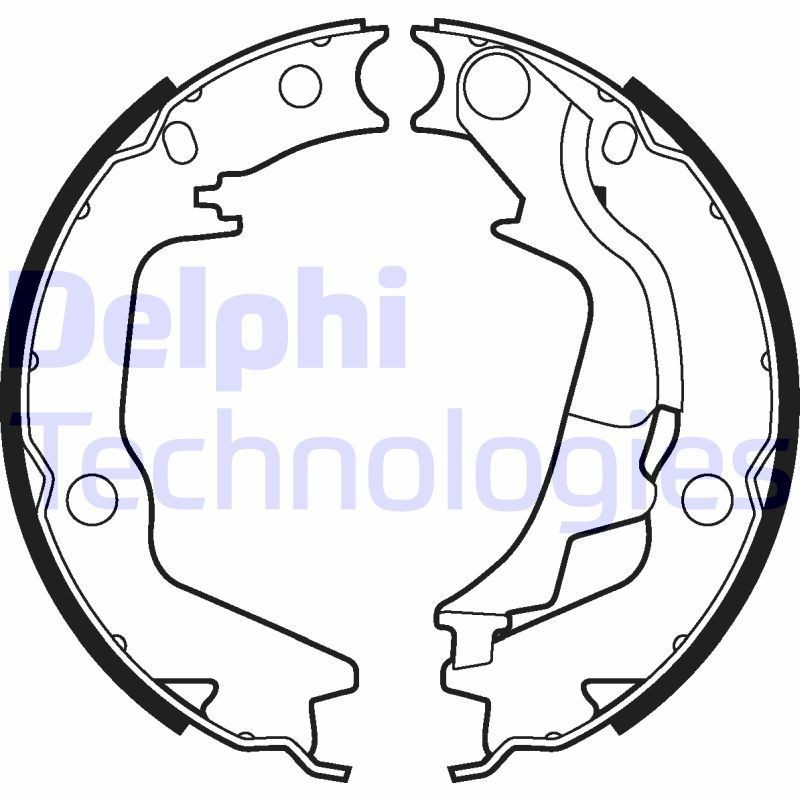 DELPHI Σετ σιαγόνων φρένων, χειρόφρενο LS2011 Σιαγωνες φρενων DELPHI GALLOPER LS2011 φθηνά