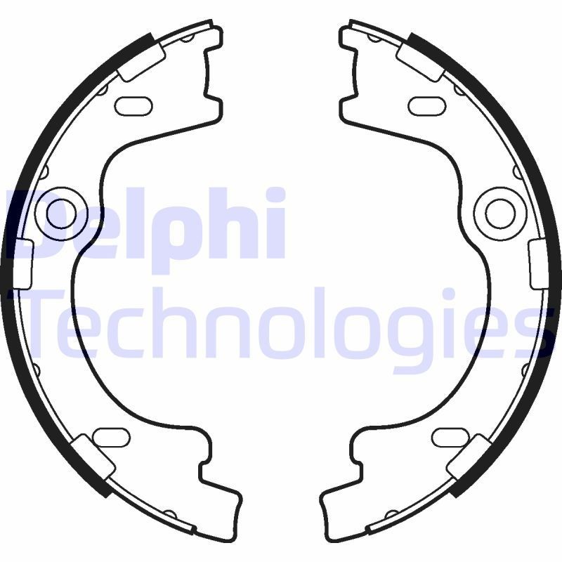 DELPHI Handbremsbeläge LS2012 Handbremsbeläge DELPHI Peugeot 607 LS2012