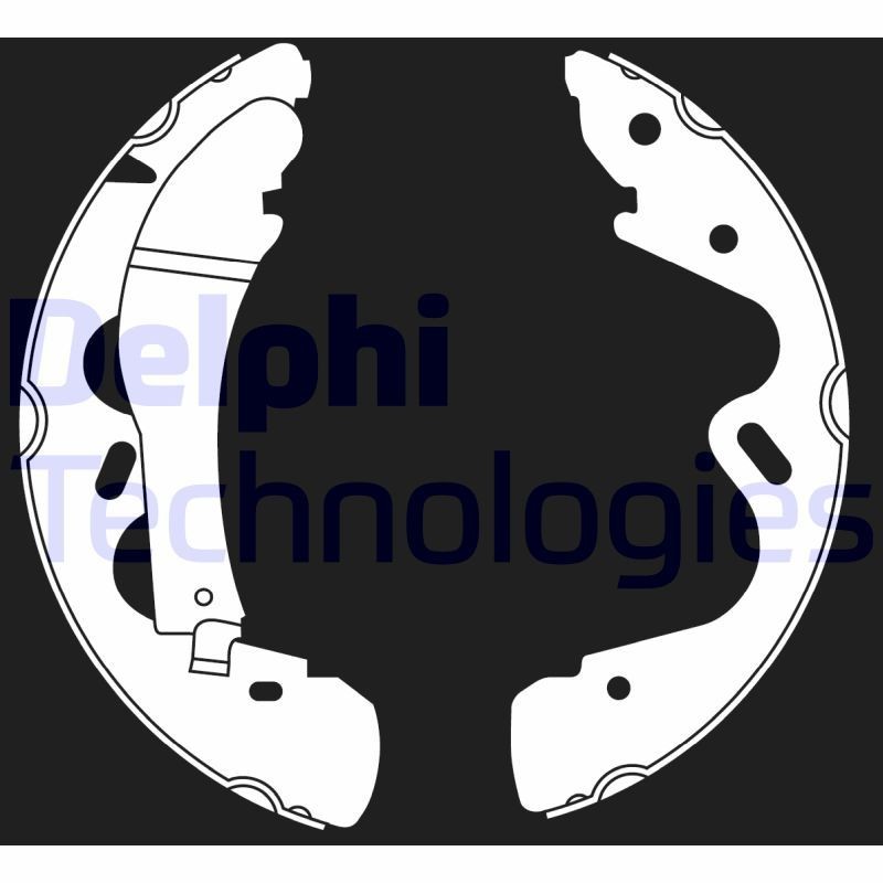 DELPHI Bromsbacksats LS2019 DELPHI LS2019 Bromsbackar Nissan Terrano WD21 bak och fram