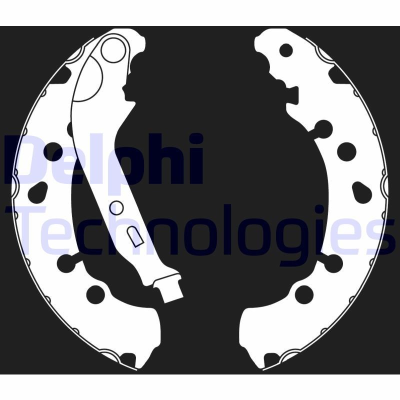 DELPHI Σετ σιαγόνων φρένων LS2021 DELPHI LS2021 Παπουτσια φρενων Peugeot 607 γνήσια