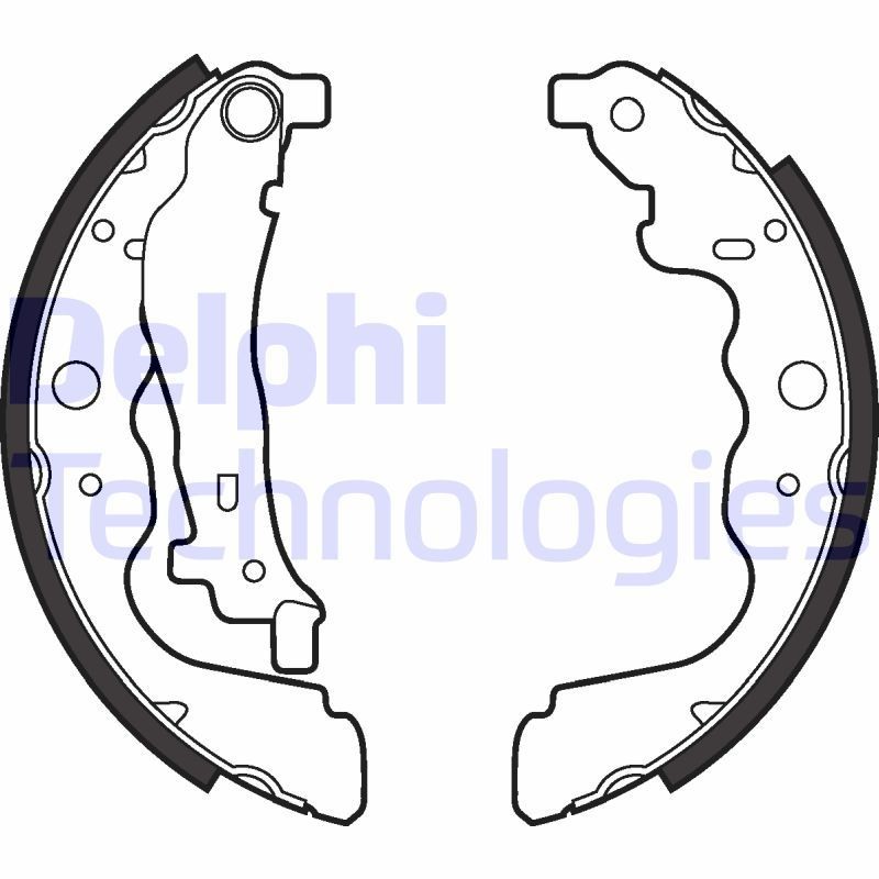 DELPHI Bremsbackensatz LS2022 LS2022 DELPHI SUBARU Bremsbacken hinten und vorne