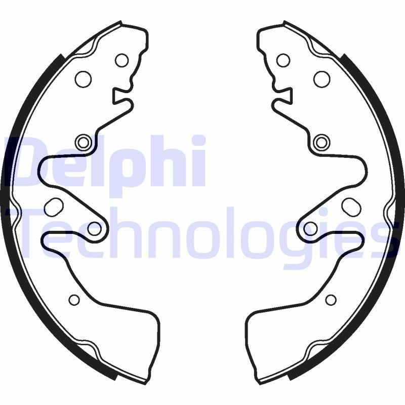 DELPHI Piduriklotside komplekt LS2024 Trummelpiduriklotsid DELPHI IGNIS LS2024 odav