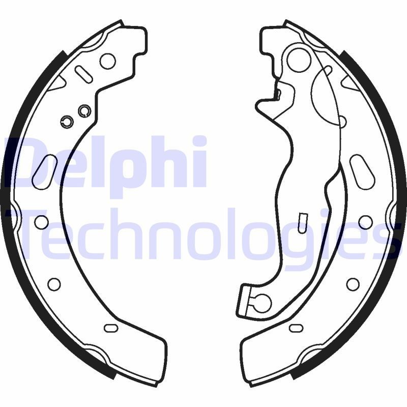 Piduriklotside komplekt DELPHI LS2028 DELPHI LS2028 Trummelpiduriklotsid MAZDA 2 2015