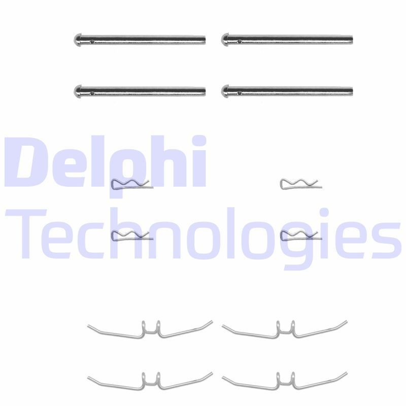 DELPHI Accessory Kit, disc brake pads LX0001 LX0001 DELPHI brake pad fitting kit for FORD MONDEO