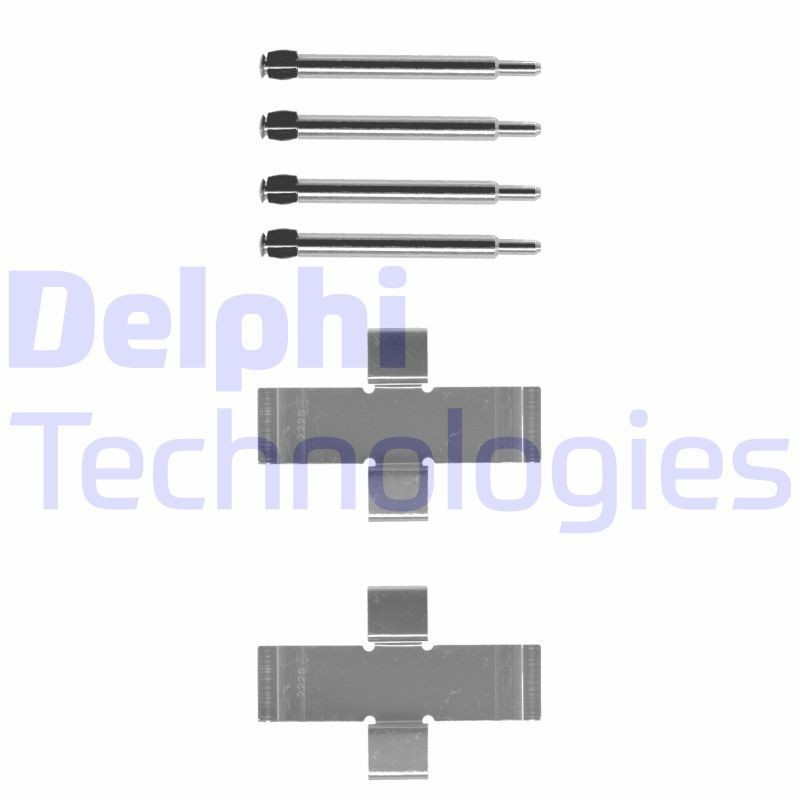 DELPHI Monteringssett, bremseklosser LX0006 Tibehørsett, skivebremse belegg DELPHI HECKFLOSSE LX0006 billige