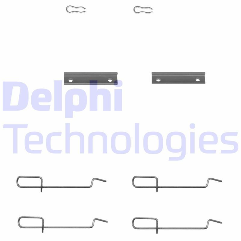DELPHI Zubehörsatz, Scheibenbremsbelag LX0142 Bremsbelag-Zubehörsatz DELPHI Renault ARKANA LX0142