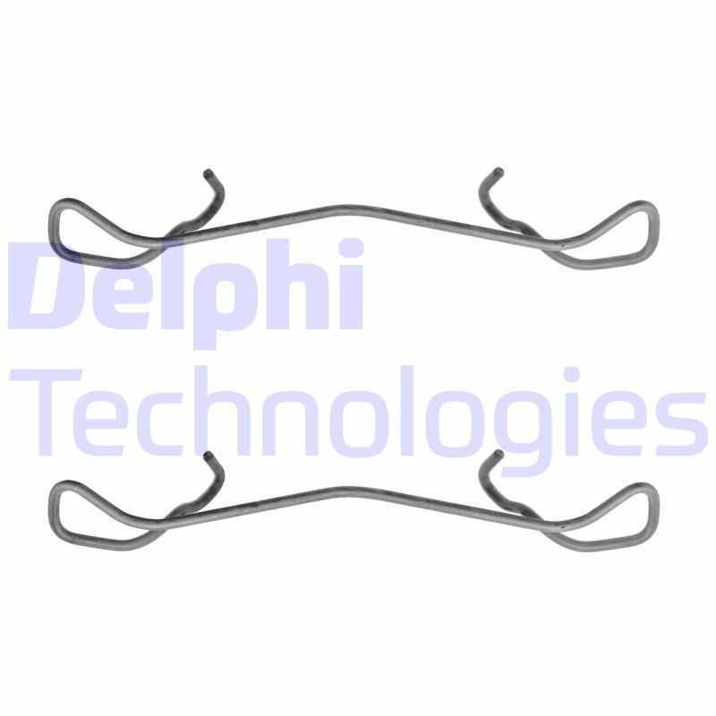 DELPHI Accessory Kit, disc brake pads LX0169 DELPHI LX0169 Nissan Primera P12 Saloon brake pad fitting kit replacement