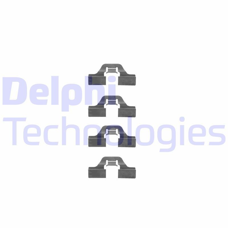DELPHI Accessory Kit, disc brake pads LX0307 ALFA ROMEO BRERA DELPHI brake pad fitting kit LX0307