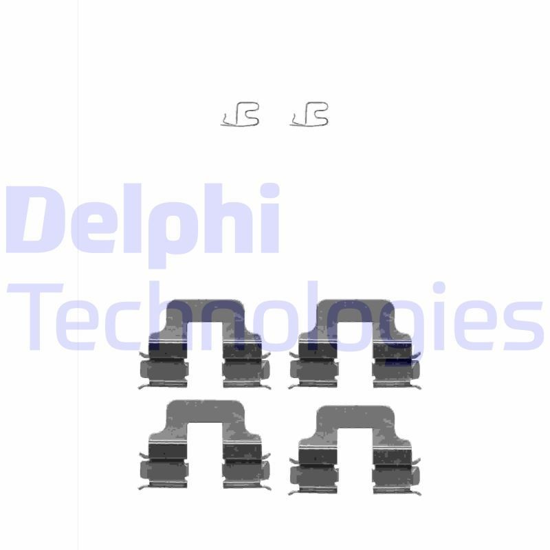 DELPHI Zubehörsatz, Scheibenbremsbelag LX0342 Zubehörsatz, Scheibenbremse DELPHI Opel COMBO LX0342
