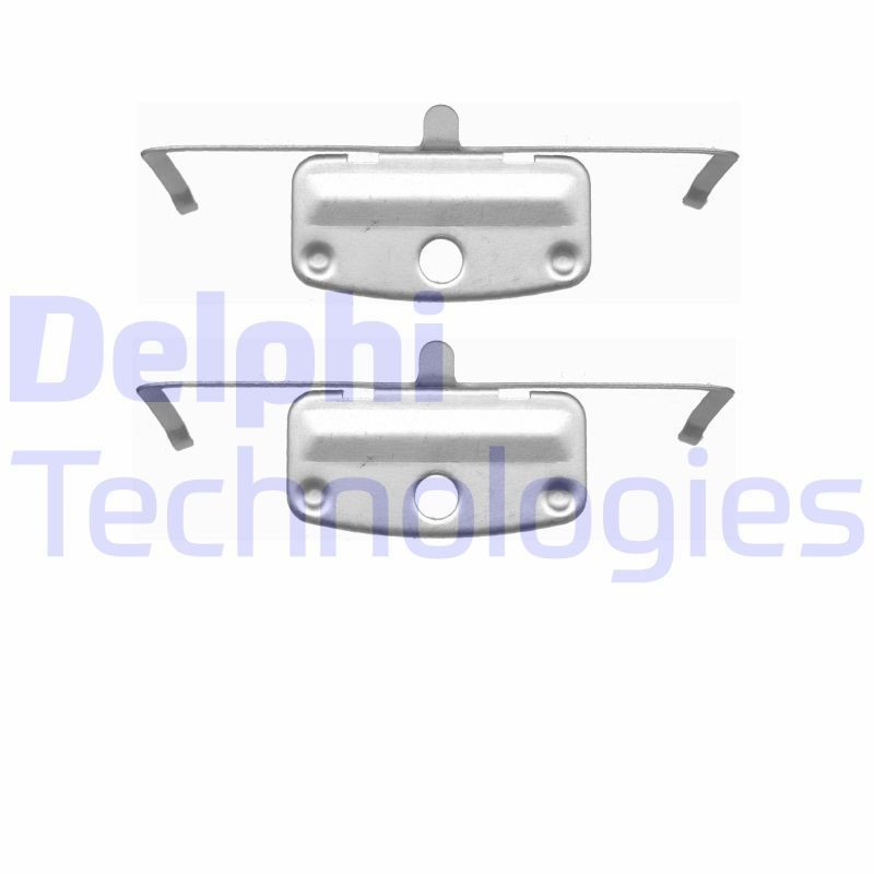 DELPHI Piederumu komplekts, Disku bremžu uzlikas LX0399 DELPHI LX0399 Piederumu komplekts, disku bremžu uzlikas E63 cena