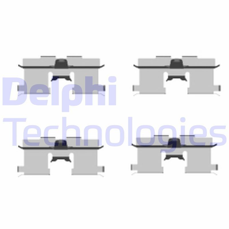 DELPHI Kit de acessórios, pastilhas de travão LX0407 DELPHI LX0407 Kit de acessórios, pastilhas de travão Lacetti Hatchback preço