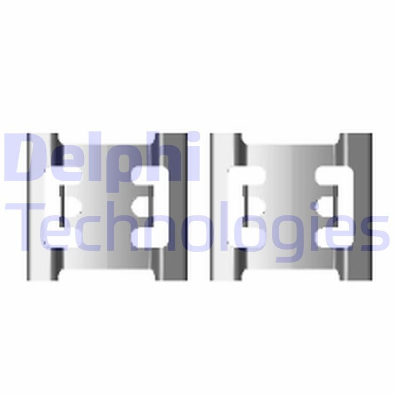 DELPHI Accessoireset, schijfremblok LX0428 DELPHI LX0428 Accessoireset, schijfremblok Opel Movano Flatbed Vrachtwagen prijs