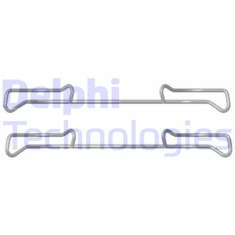 DELPHI Accessory Kit, disc brake pads LX0436 DELPHI LX0436 Porsche 997 Convertible brake pad fitting kit cost