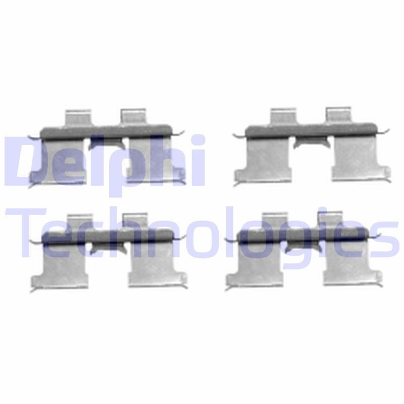 DELPHI Piederumu komplekts, Disku bremžu uzlikas LX0467 DELPHI LX0467 Piederumu komplekts, disku bremžu uzlikas Kia Magentis 2 cena