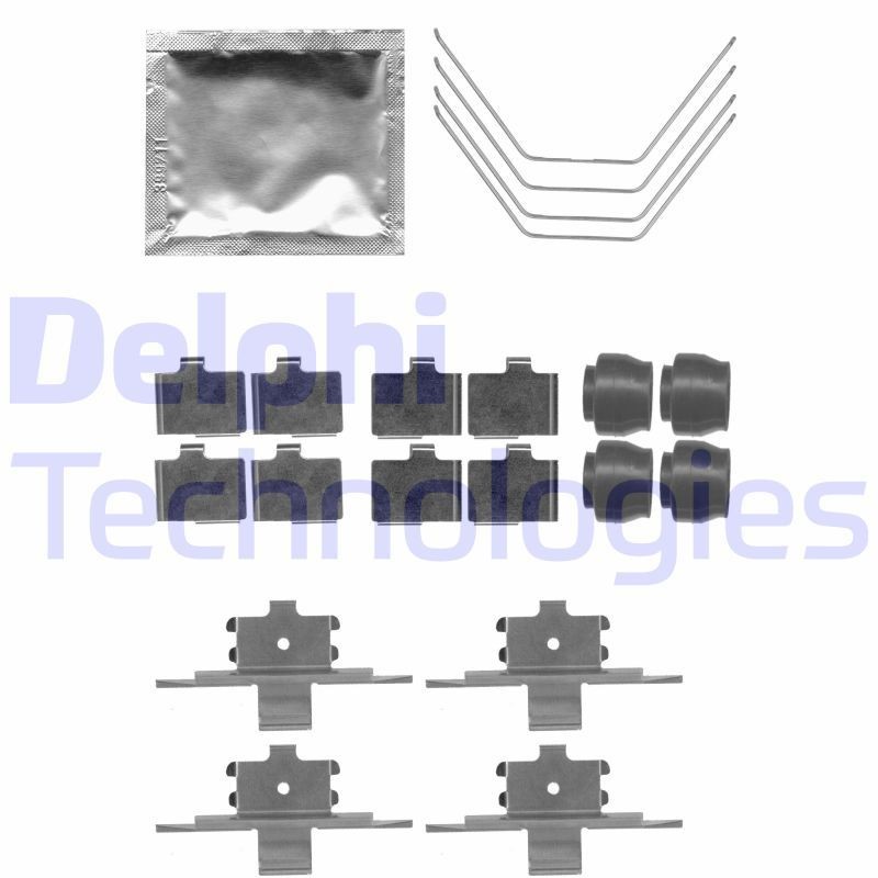 DELPHI Kit d'accessoires, plaquette de frein à disque LX0521 LX0521 Kit d'accessoires, plaquette de frein à disque DELPHI FORD MONDEO